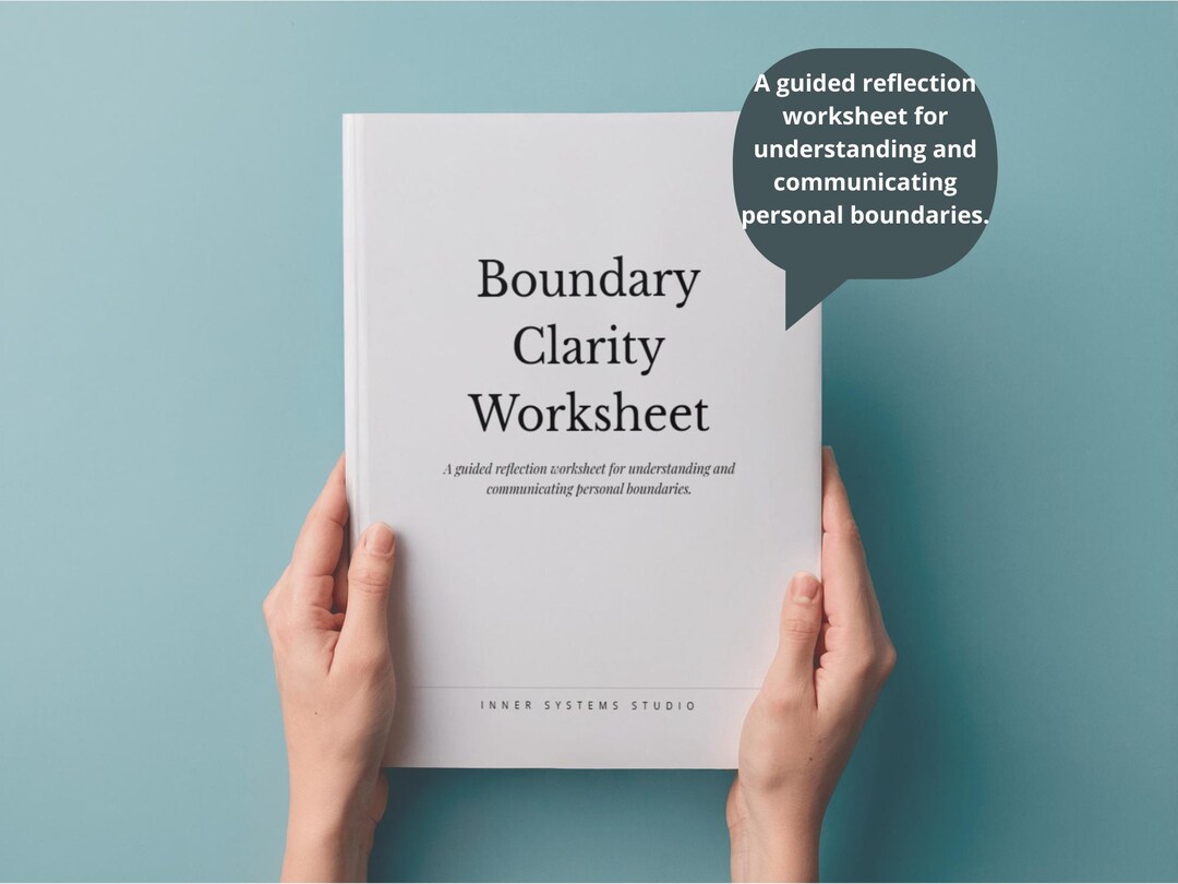 Boundary Clarity Worksheet | Boundary Setting Worksheet | Personal ...