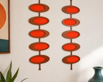 Satellite Parade Acrylic Wall Art | Mid Century Atomic Kitschy Decor | MCM Sculpture
