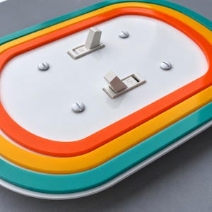 AtomCat Covers, Retro Light Switch Cover, Mid Century Modern Outlet Cover, Custom Acrylic Wall Plate, MCM Home Decor image 8