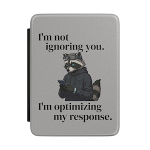 Raccoon Kindle Case, Funny Tech Humor Ereader Cover (Fits Paperwhite)