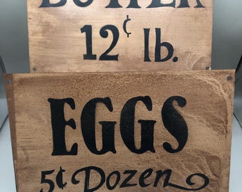 Vintage Farmer’s Market Wall Signs