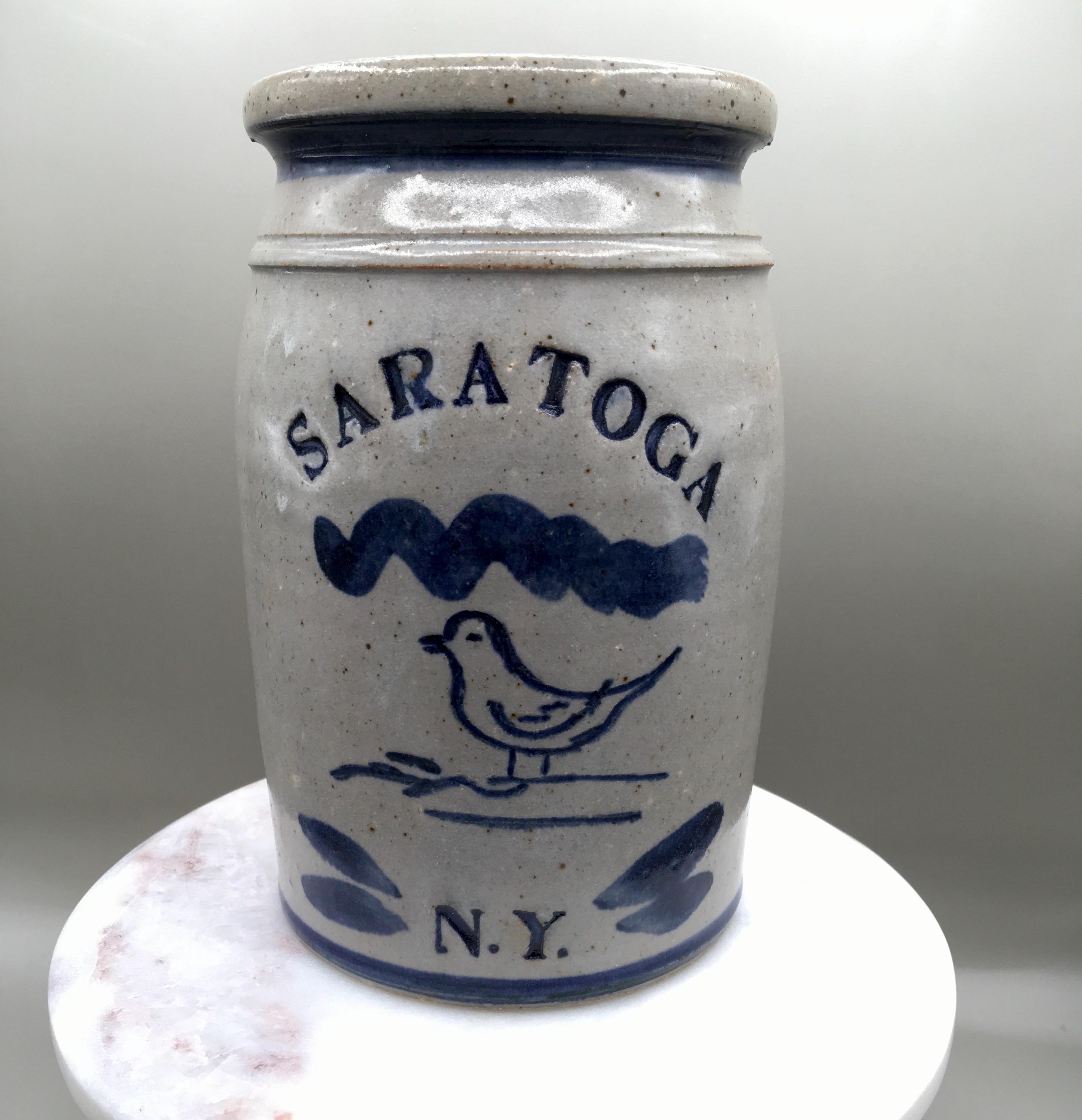 Antique Blue Bird Crock - Etsy Canada