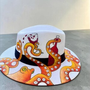 Hand Painted Fedora - Etsy display picture 1