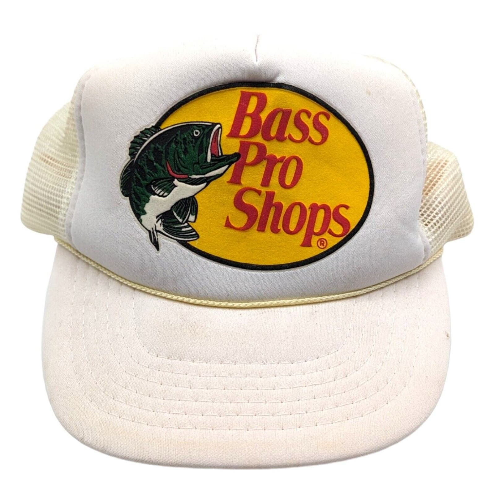 White Bass Pro Shop Hat 