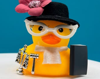 Judge Rubber Duck | Funny Judge Gift | Courtroom Desk Decor | Lawyer Gift | Law School Graduation Gift | Handmade Duck