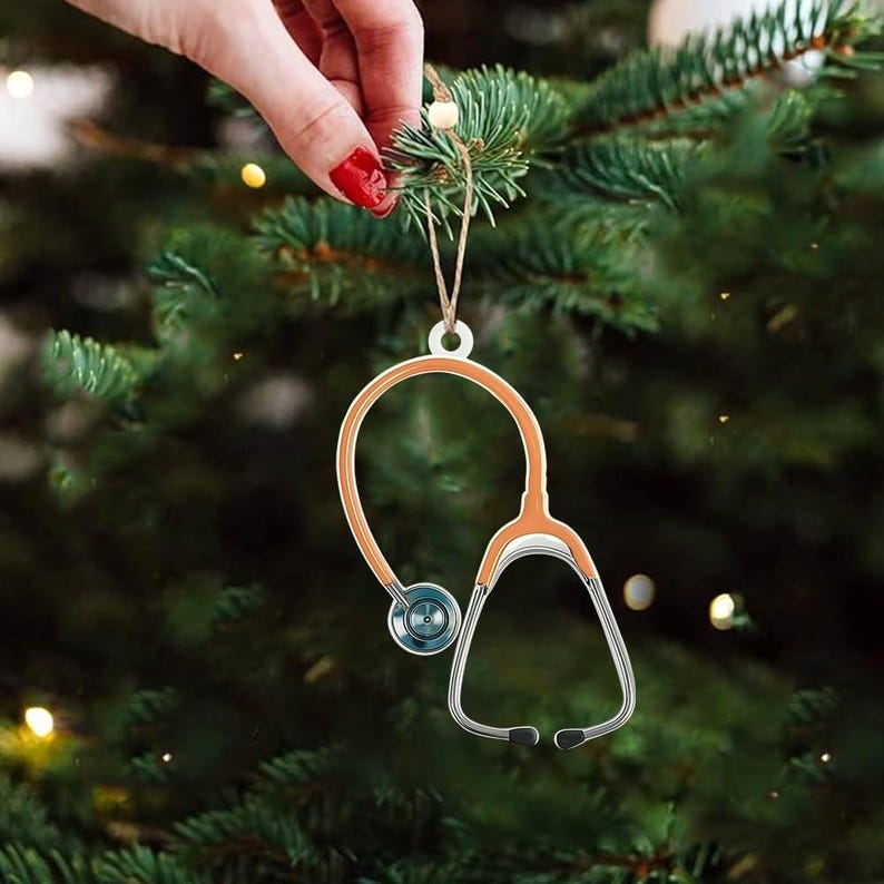 Medical Instrument With Problems Personalized Stethoscope Ornament, Custom Medical Graduation Gift ...