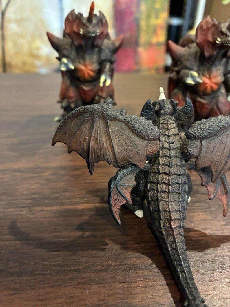 Vintage Bandai Godzilla Destoroyah Mini Figure Lot 2002 2003 Tokyo SOS Sofubi zdjęcie 10