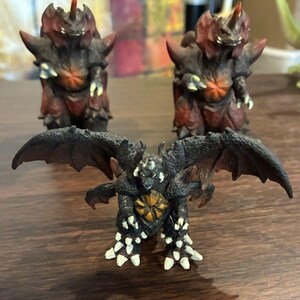 Vintage Bandai Godzilla Destoroyah Mini Figure Lot 2002 2003 Tokyo SOS Sofubi zdjęcie 9
