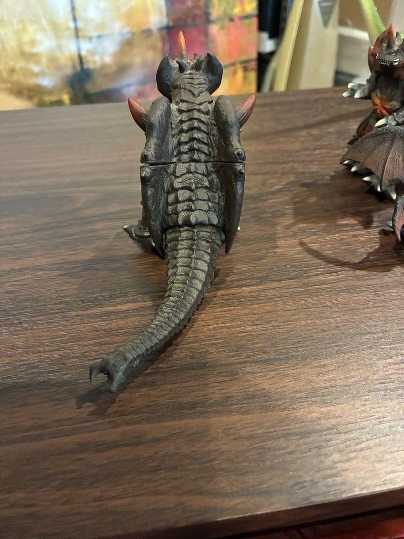 Vintage Bandai Godzilla Destoroyah Mini Figure Lot 2002 2003 Tokyo SOS Sofubi zdjęcie 7