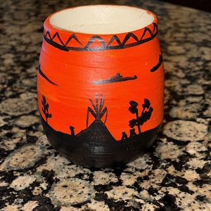 Vintage 1979 Thelma Toehay Signed Native American Pottery Pot Kiowa Apache Tribe