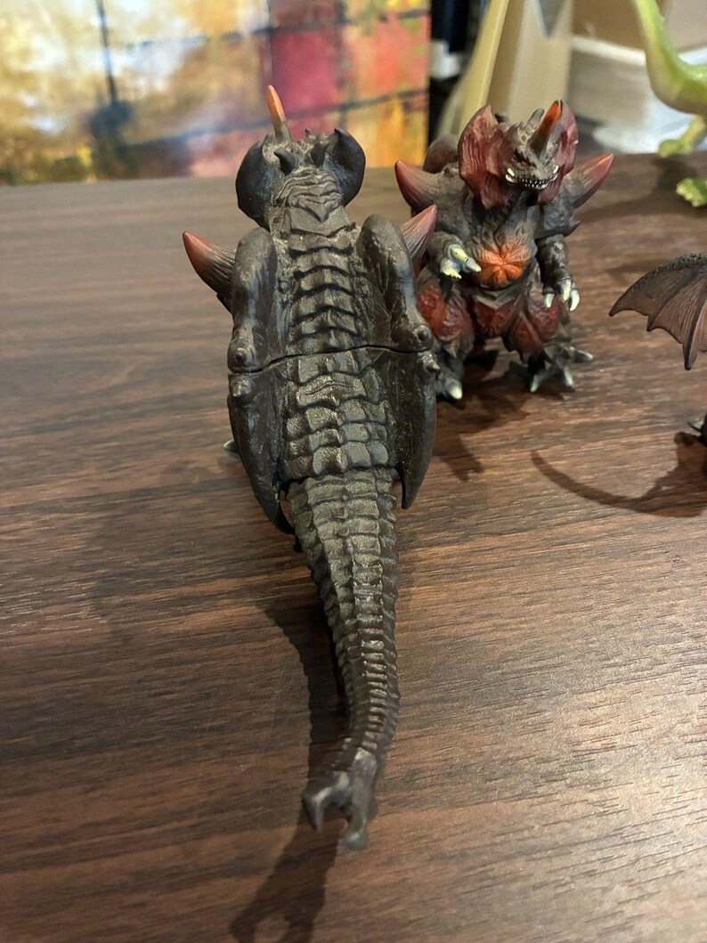 Vintage Bandai Godzilla Destoroyah Mini Figure Lot 2002 2003 Tokyo SOS Sofubi zdjęcie 8