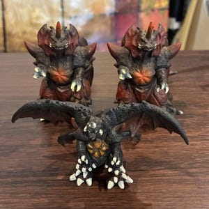 Lote de minifiguras vintage de Bandai Godzilla Destoroyah 2002 2003 Tokyo SOS Sofubi