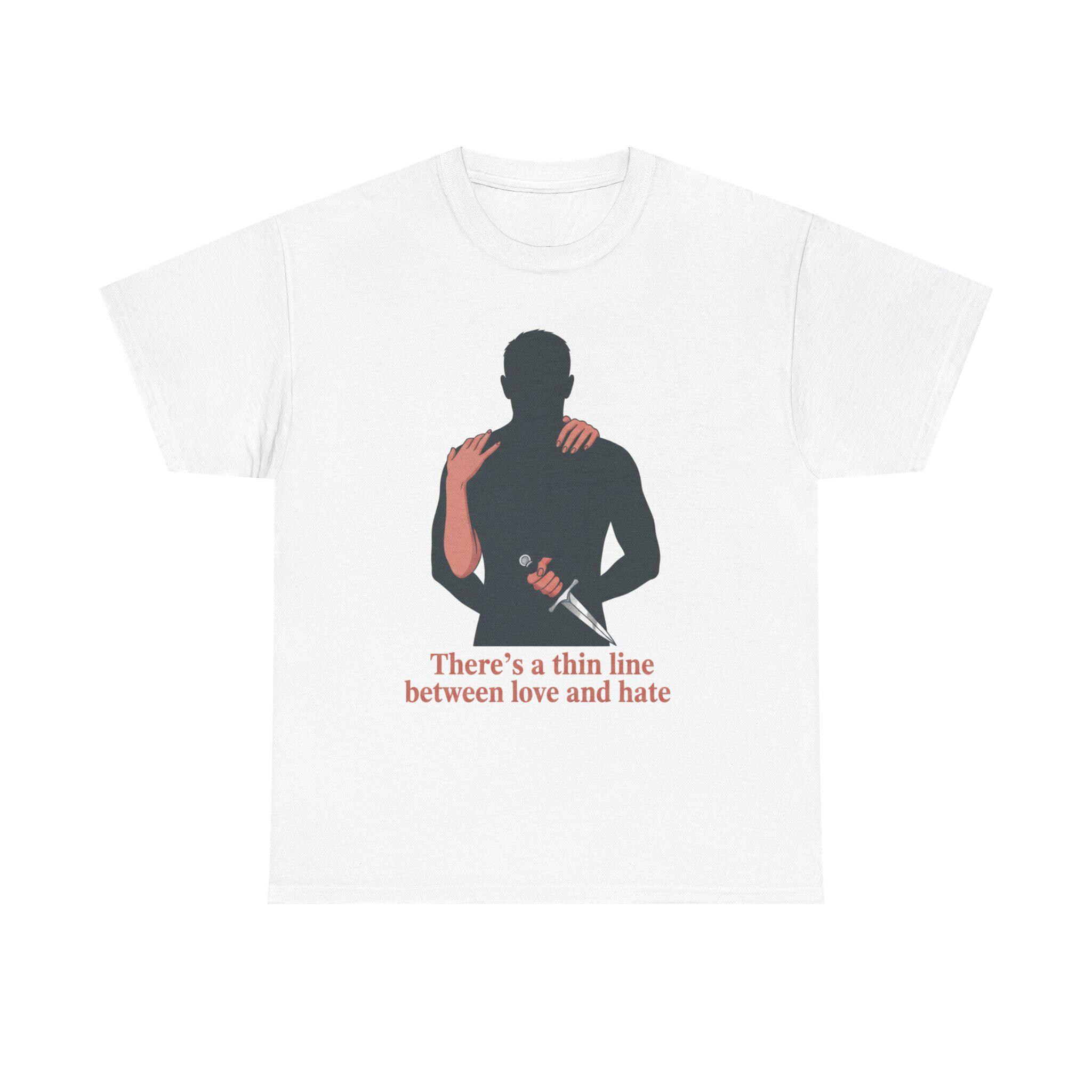 Thin Line Love Hate - Etsy
