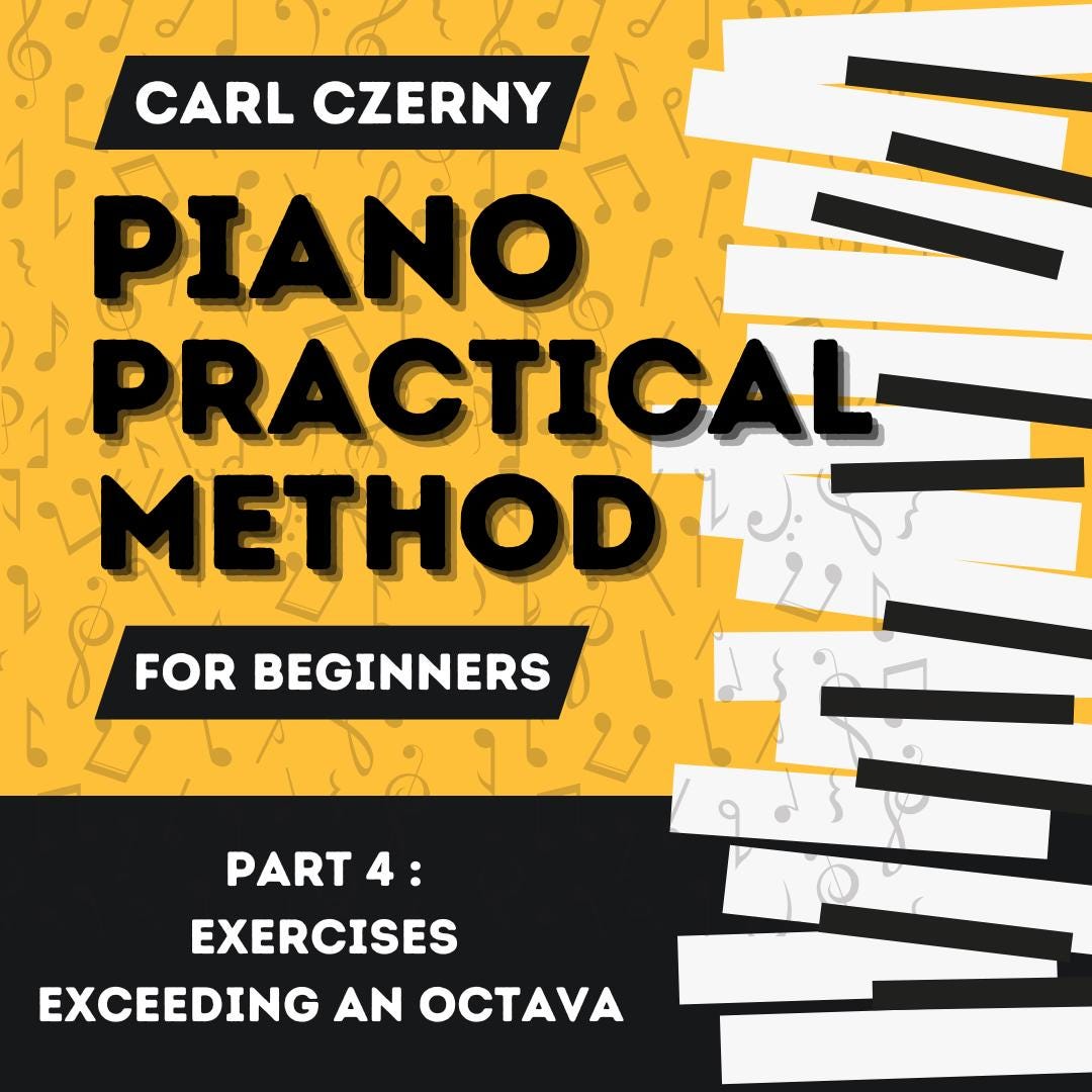 Czerny Op 599 Part 4 Exercises Exceeding an Octave Piano PDF MP3 - Etsy