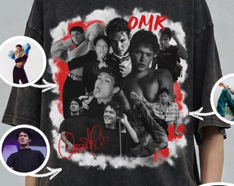 Grafisch T-shirt Omar Rudberg, uniseks retro concert-T-shirt, fankleding popmuziek
