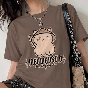 Koszulka Meowgust D BTS, zabawna koszulka z kotem BTS Merch, koszulka Agust D Suga Yoongi, kocham Yoongi, prezent dla ARMY zdjęcie 1