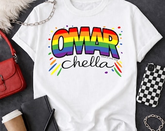 Omarchella Rainbow, uniseks T-shirt en baby-T-shirt (VS)