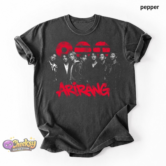 BTS shirt Bangtan Members Arirang Tshirt Unisex Heavy Cotton Tee: Bangtan Kpop Concert World Tour Merch & Gift 2026