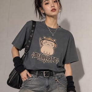 Koszulka Meowgust D BTS, zabawna koszulka z kotem BTS Merch, koszulka Agust D Suga Yoongi, kocham Yoongi, prezent dla ARMY zdjęcie 3