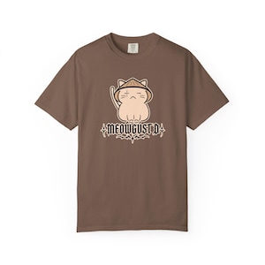 Koszulka Meowgust D BTS, zabawna koszulka z kotem BTS Merch, koszulka Agust D Suga Yoongi, kocham Yoongi, prezent dla ARMY Espresso