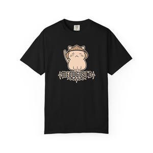 Koszulka Meowgust D BTS, zabawna koszulka z kotem BTS Merch, koszulka Agust D Suga Yoongi, kocham Yoongi, prezent dla ARMY Black