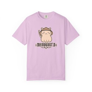 Koszulka Meowgust D BTS, zabawna koszulka z kotem BTS Merch, koszulka Agust D Suga Yoongi, kocham Yoongi, prezent dla ARMY Orchid