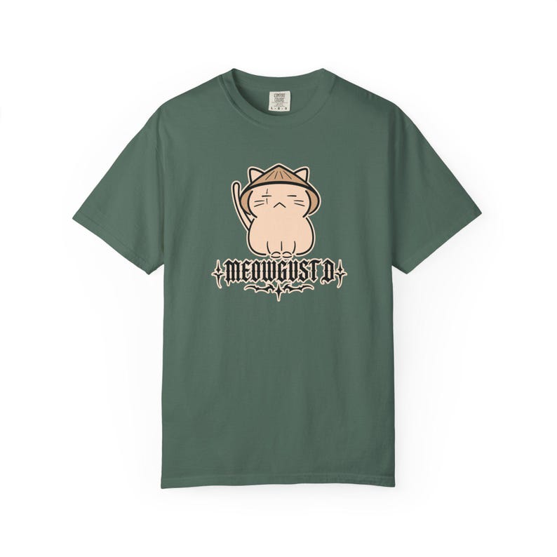 Koszulka Meowgust D BTS, zabawna koszulka z kotem BTS Merch, koszulka Agust D Suga Yoongi, kocham Yoongi, prezent dla ARMY Blue Spruce