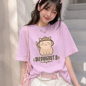 Koszulka Meowgust D BTS, zabawna koszulka z kotem BTS Merch, koszulka Agust D Suga Yoongi, kocham Yoongi, prezent dla ARMY zdjęcie 2