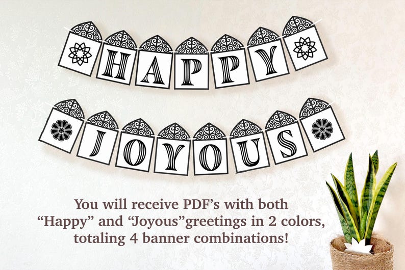 Printable Naw-rúz Banner / Joyous Bahai New Year 9-pointed Star Garland ...