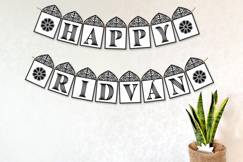 Banner Only Ridwan Printable Ridván Banner PDF / Baha’i Festival Decor Declaration of Bahá ...