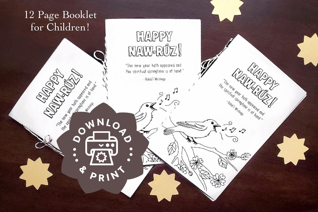 Naw-rúz Children’s Activity Booklet / Digital Download PDF Baha’i Child ...