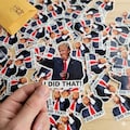 100 pc I did that trump sticker pack Anti Trump Stickers Trump I did that looking at eclipse Meme sticker  Anti Racist sticker