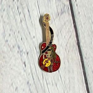 Hard Rock St. Louis, Missouri Red Guitar Pin - Gibson - Travel Souvenir