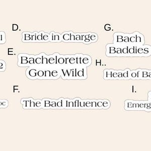 Funny Bachelorette Temporary Tattoos | Bach Baddies | Bachelorette Party Tattoos | Bridal Party Favors