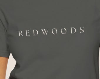 Redwoods Shirt - California Redwood Tee - Minimal Forest Graphic Tee - Comfort Colors 1717 Unisex T-Shirt