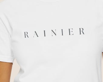 Rainier Shirt - Minimal Pacific Northwest Graphic Tee - Comfort Colors 1717 Unisex T-Shirt