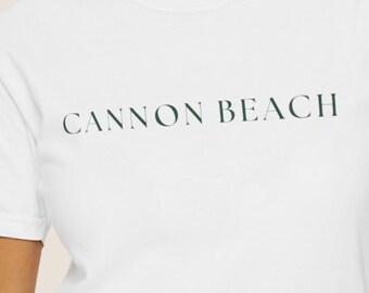 Cannon Beach Shirt - Oregon Coast Graphic Tee - Minimal Pacific Northwest T-Shirt - Comfort Colors 1717 Unisex Tee