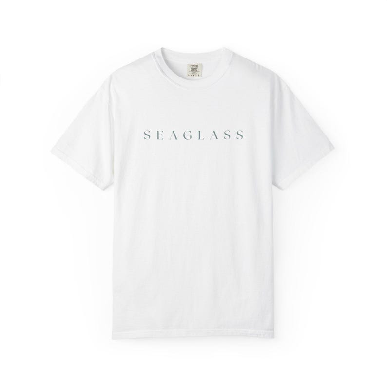 Seaglass Shirt - Minimal Coastal Graphic Tee - Comfort Colors 1717 Unisex T-Shirt Bild 4