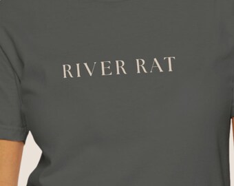 Fluss Ratte Grafik T-Shirt | Comfort Colors 1717 Unisex T-Shirt | PNW Outdoor Shirt | Minimalistisches Naturkleid