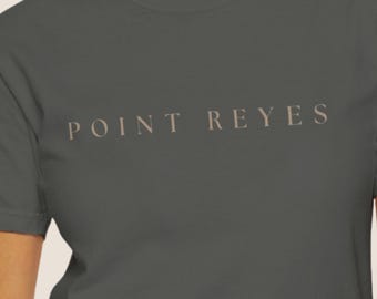 Point Reyes Shirt - Minimal Northern California Coastal Tee - Comfort Colors 1717 Unisex T-Shirt