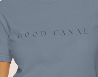 Hood Canal Shirt - Minimal Pacific Northwest Tee - Comfort Colors 1717 Unisex T-Shirt