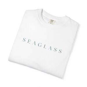 Seaglass Shirt - Minimal Coastal Graphic Tee - Comfort Colors 1717 Unisex T-Shirt Bild 6