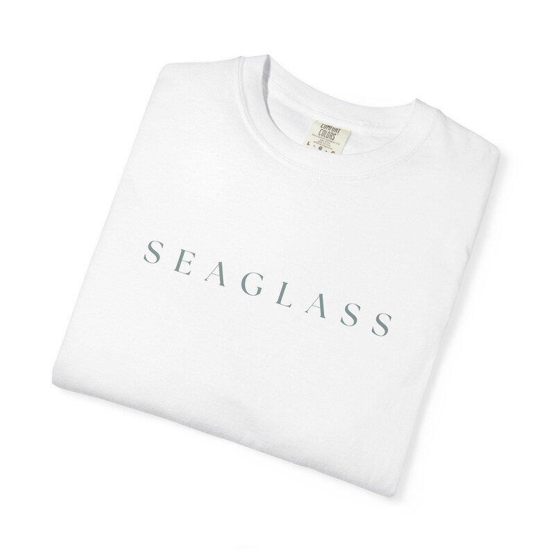 Seaglass Shirt - Minimal Coastal Graphic Tee - Comfort Colors 1717 Unisex T-Shirt Bild 6