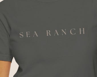 Sea Ranch Shirt - Minimal Northern California Coastal Tee - Comfort Colors 1717 Unisex T-Shirt