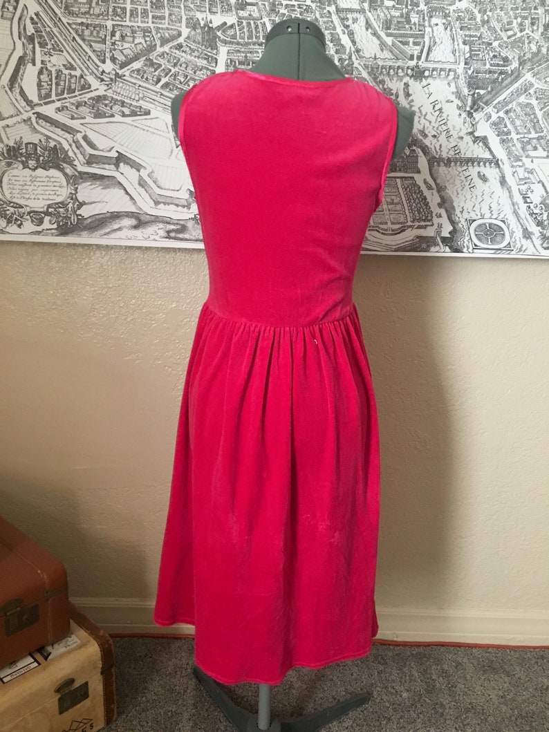 Hot Pink Velour, Baby Dress image 9