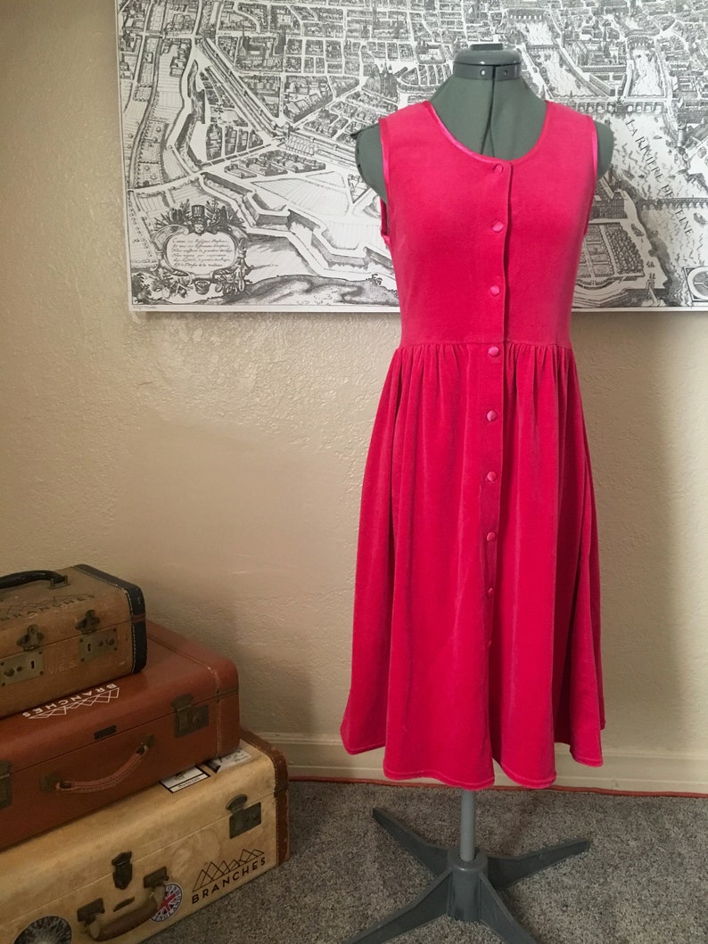 Hot Pink Velour, Baby Dress image 2