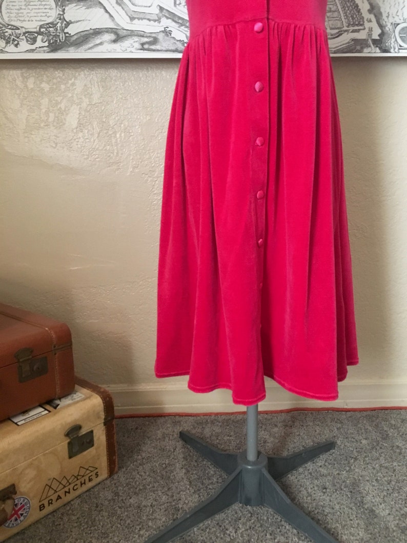 Hot Pink Velour, Baby Dress image 7