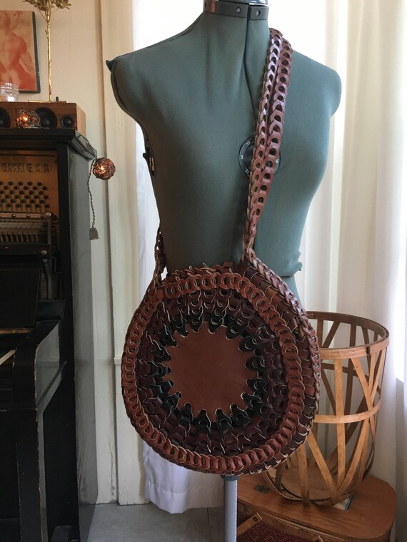 70's Woven Cross Body Bag