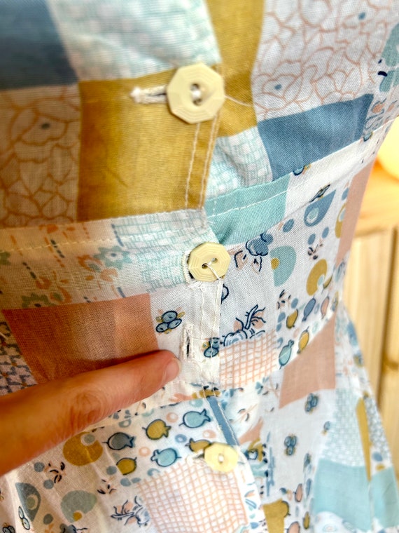 pastel patchwork dress PASTEL PATCHWORK DRESS