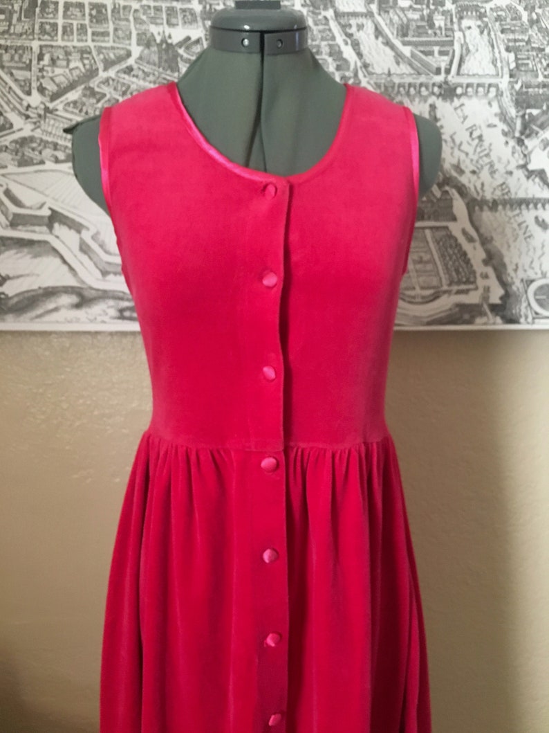 Hot Pink Velour, Baby Dress image 4